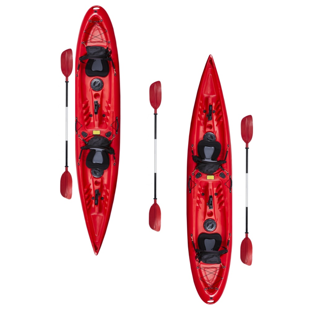 Fishing Boat Oar - 3.9m Double-Seater Rotomolded Plastic Kayak for