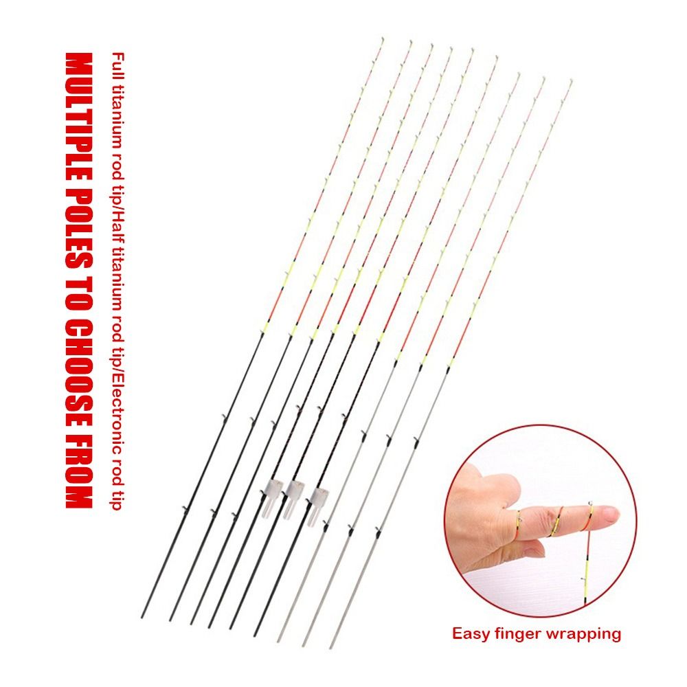 Fishing Boat Fiberglass - Carbon Fiber Half-titanium Fishing Rod Tip