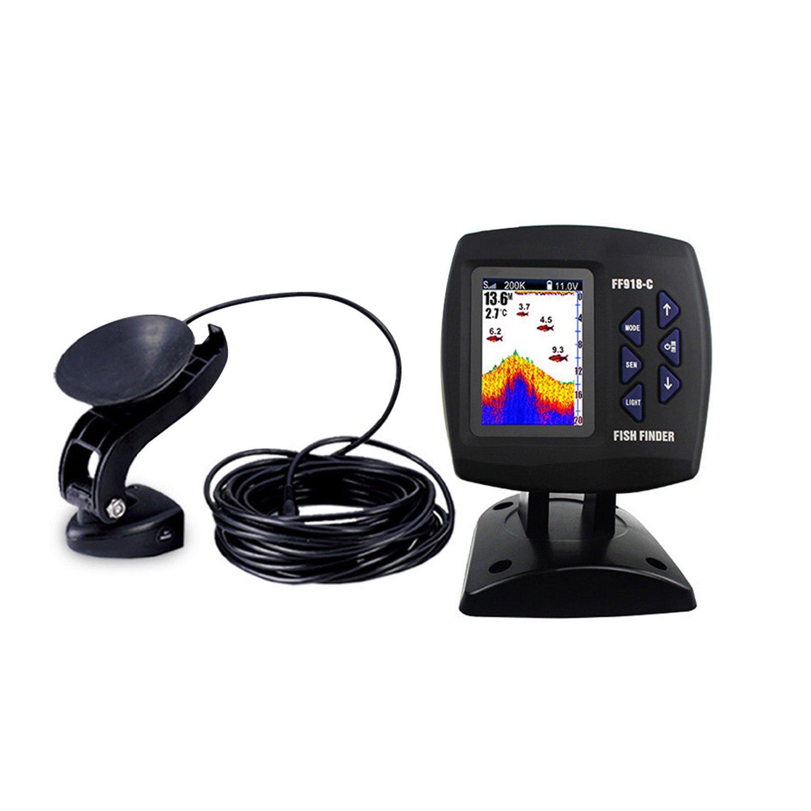 Color Screen Wired Fish Finder - Fishing Boat Depth Finder recensie en prijs