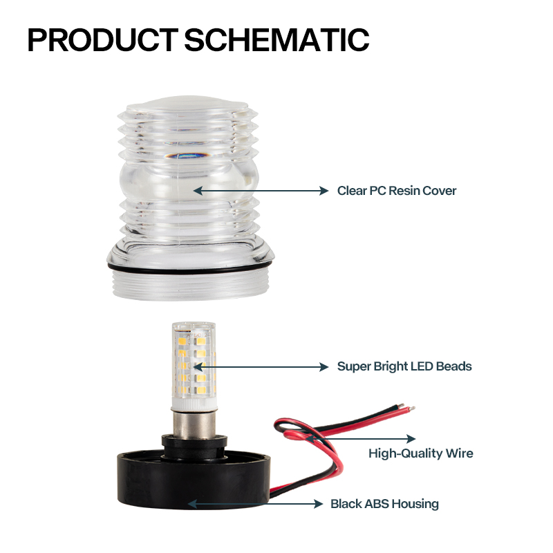 12V Marine LED Anchor Light Wa - Fishing Boat Anchor recensie en prijs