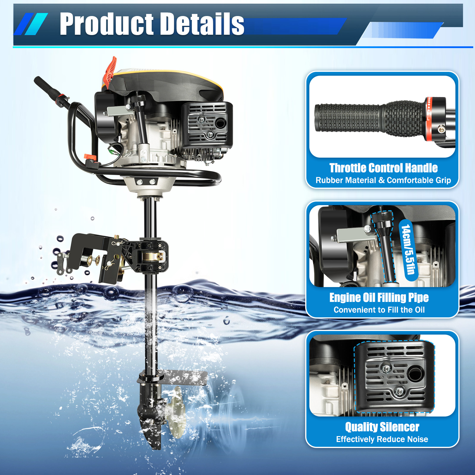 Outboard Motor Boat Engine, 4  - Fishing Boat Outboard Motor recensie en prijs