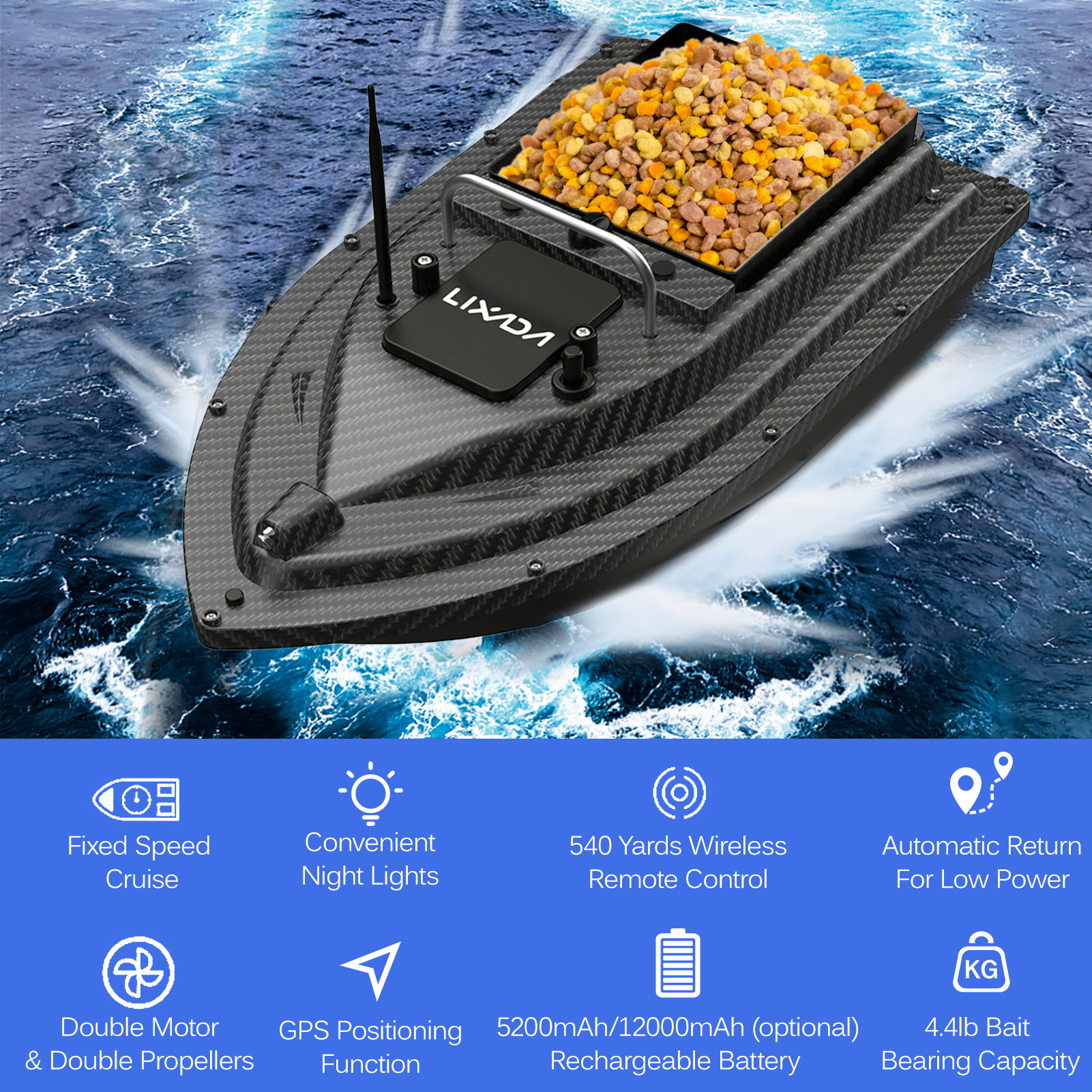 Fishing Bait Boat GPS Fishing  - Fishing Boat Gps recensie en prijs