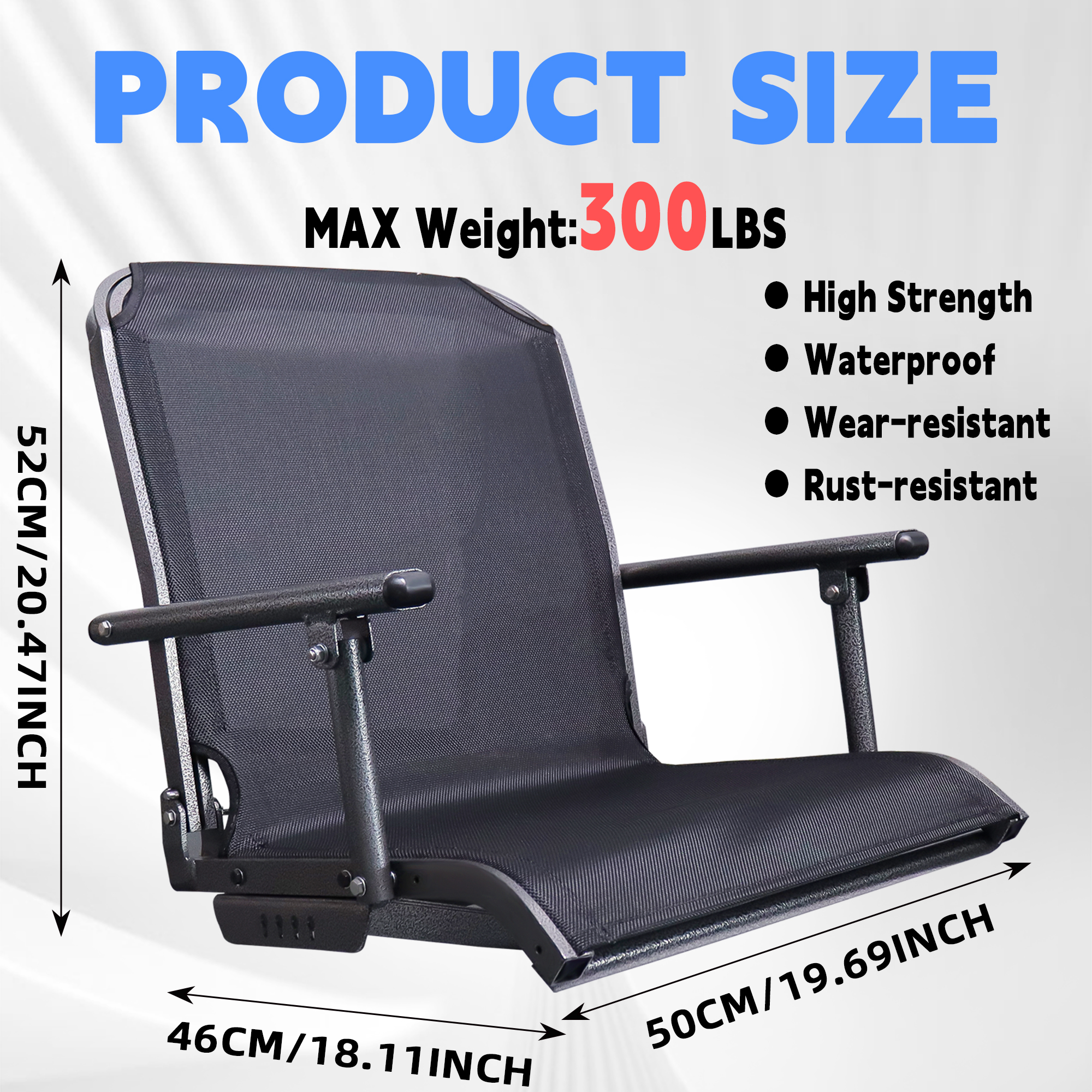 Marine Boat Seat Black and Lig - Fishing Boat Seat recensie en prijs