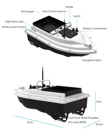 New 12V High Speed Carp Fishin - Fishing Boat Gps recensie en prijs