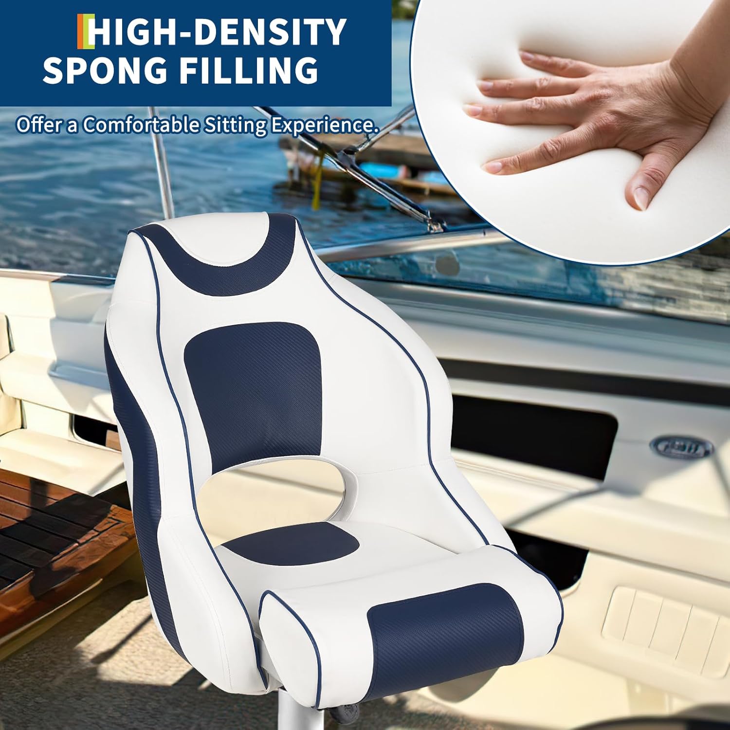 High Back Boat Seat with Flip- - Fishing Boat Aluminum recensie en prijs