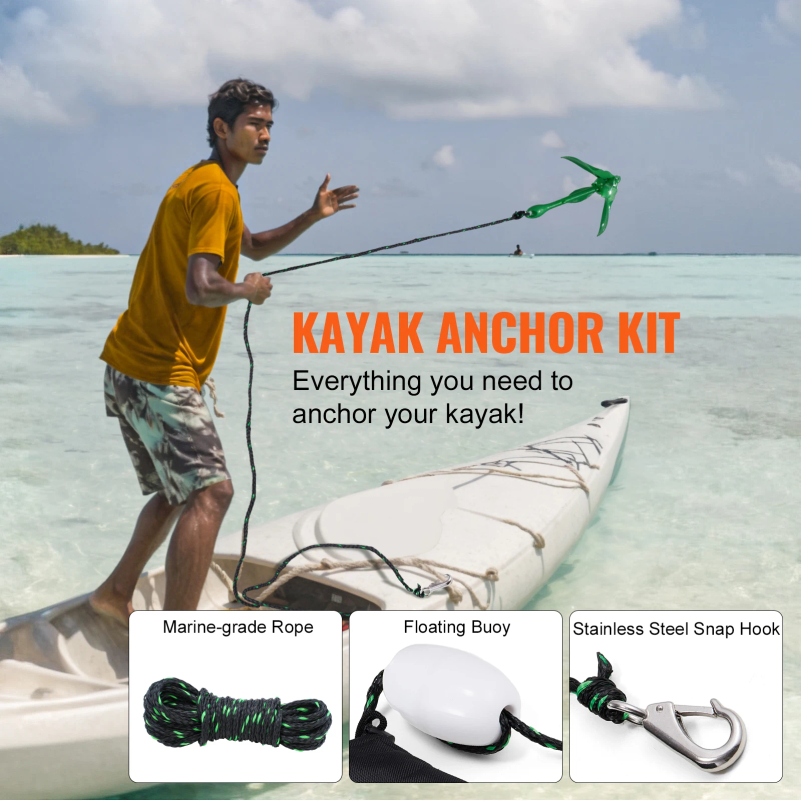 Kayak Anchor Kit 3.5 lb Paddle - Fishing Boat Anchor recensie en prijs
