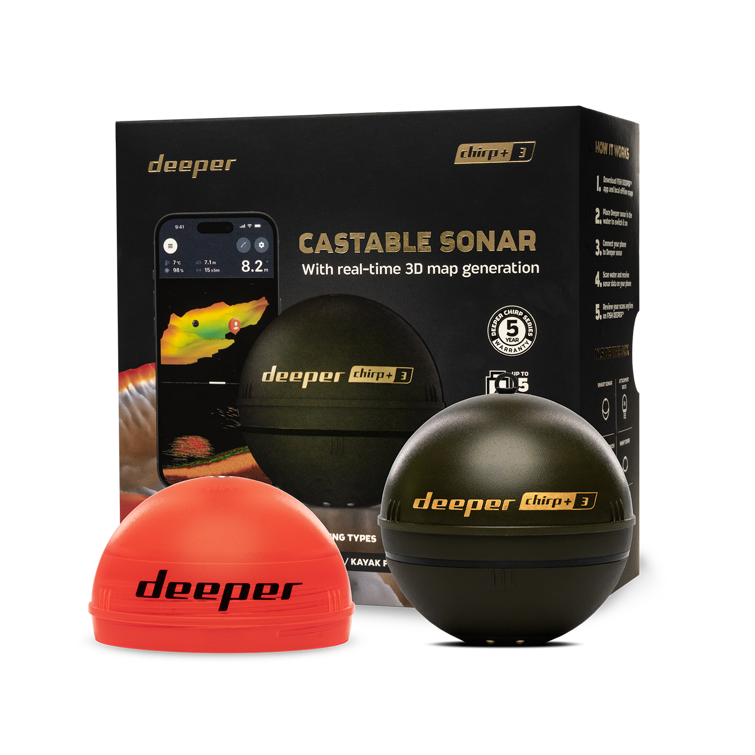 Deeper Smart Sonar Chirp+3 Fis - Fishing Boat Gps recensie en prijs