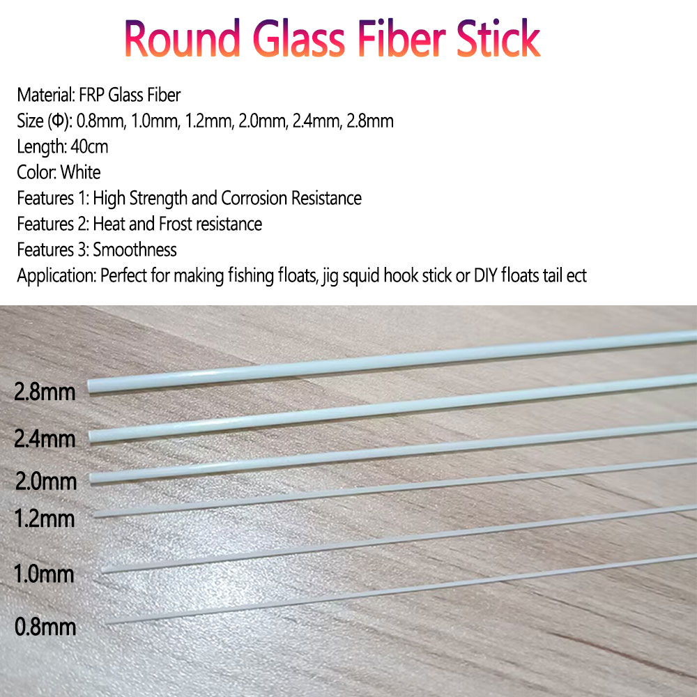 Bimoo 10/20pcs 0.8mm~2.8mm Rou - Fishing Boat Fiberglass recensie en prijs