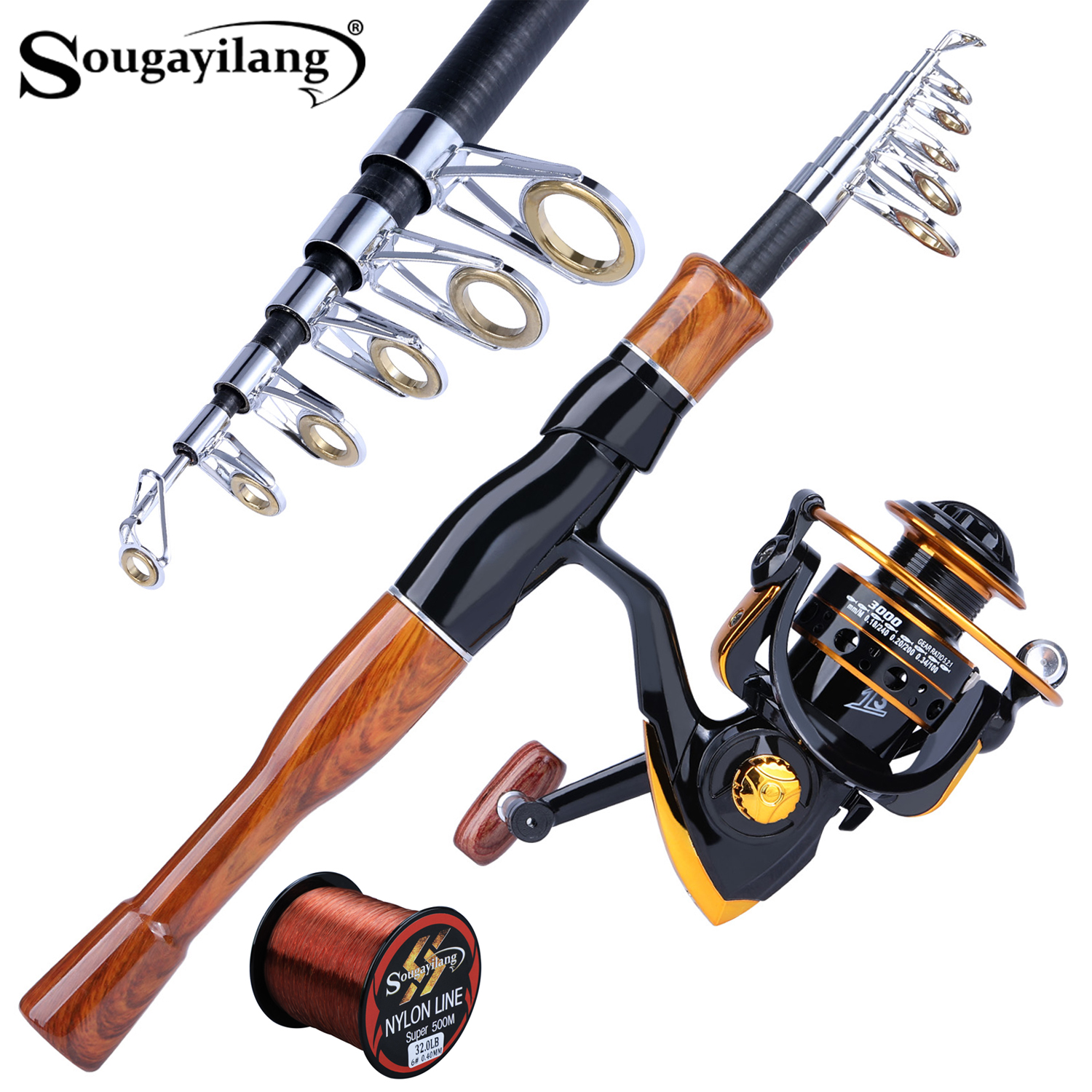 Sougayilang Fishing Rod Reel C - Fishing Boat Fiberglass recensie en prijs