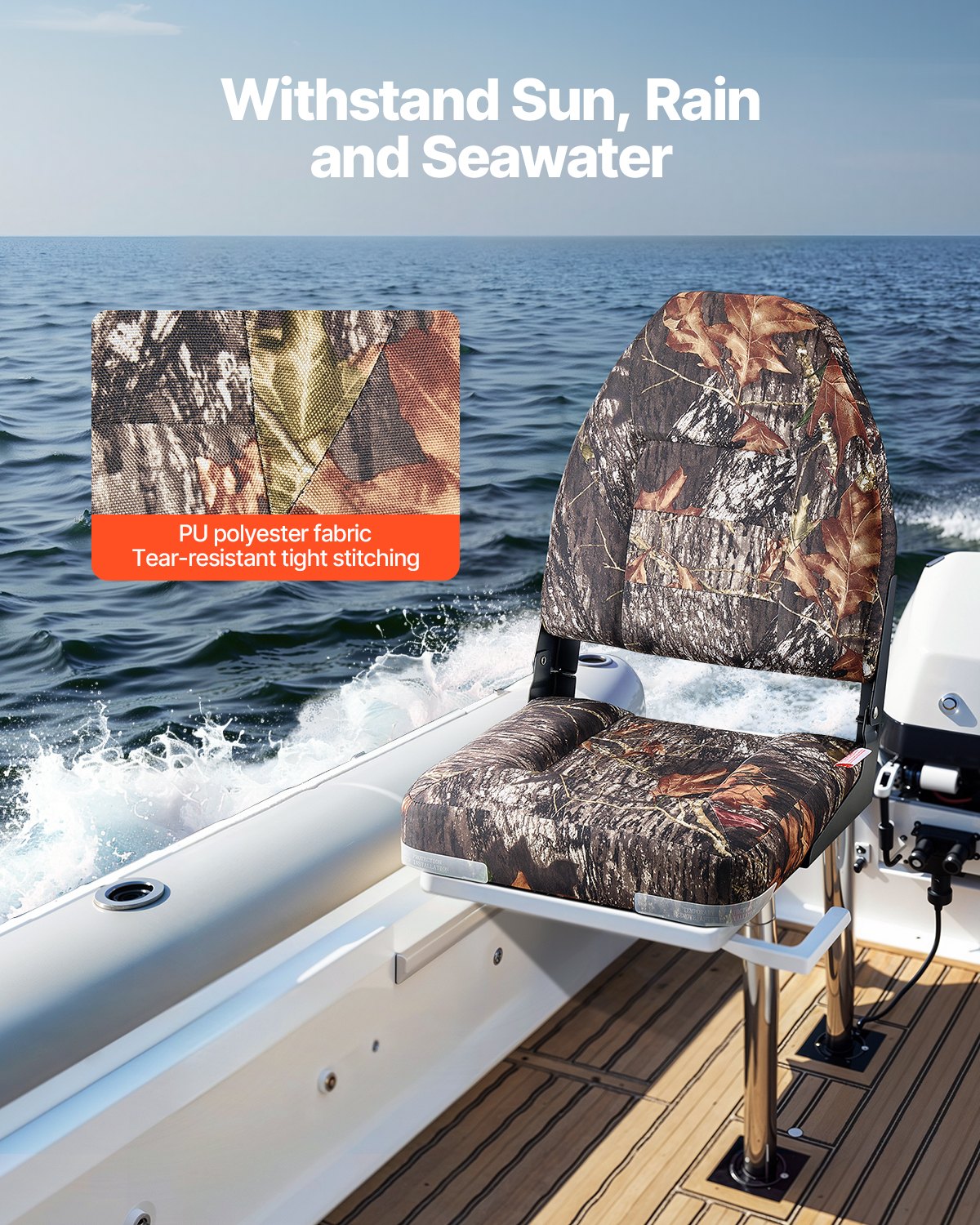 Boat Seat, High Backrest, Fold - Fishing Boat Aluminum recensie en prijs