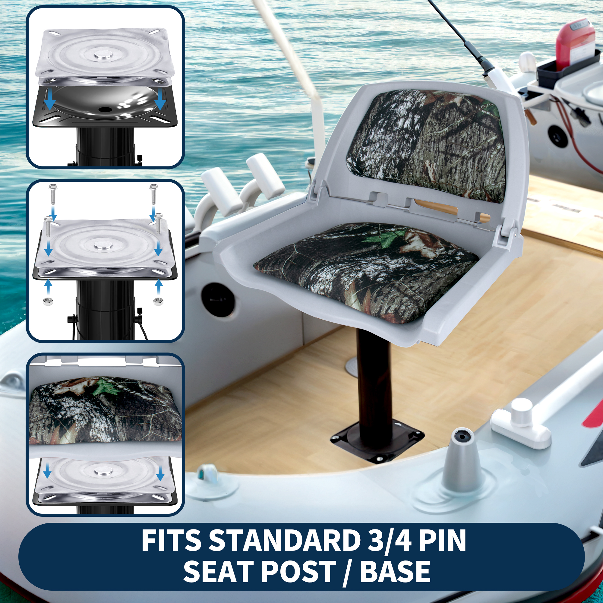 Boat Seat Swivel, 316 Stainles - Fishing Boat Seat recensie en prijs