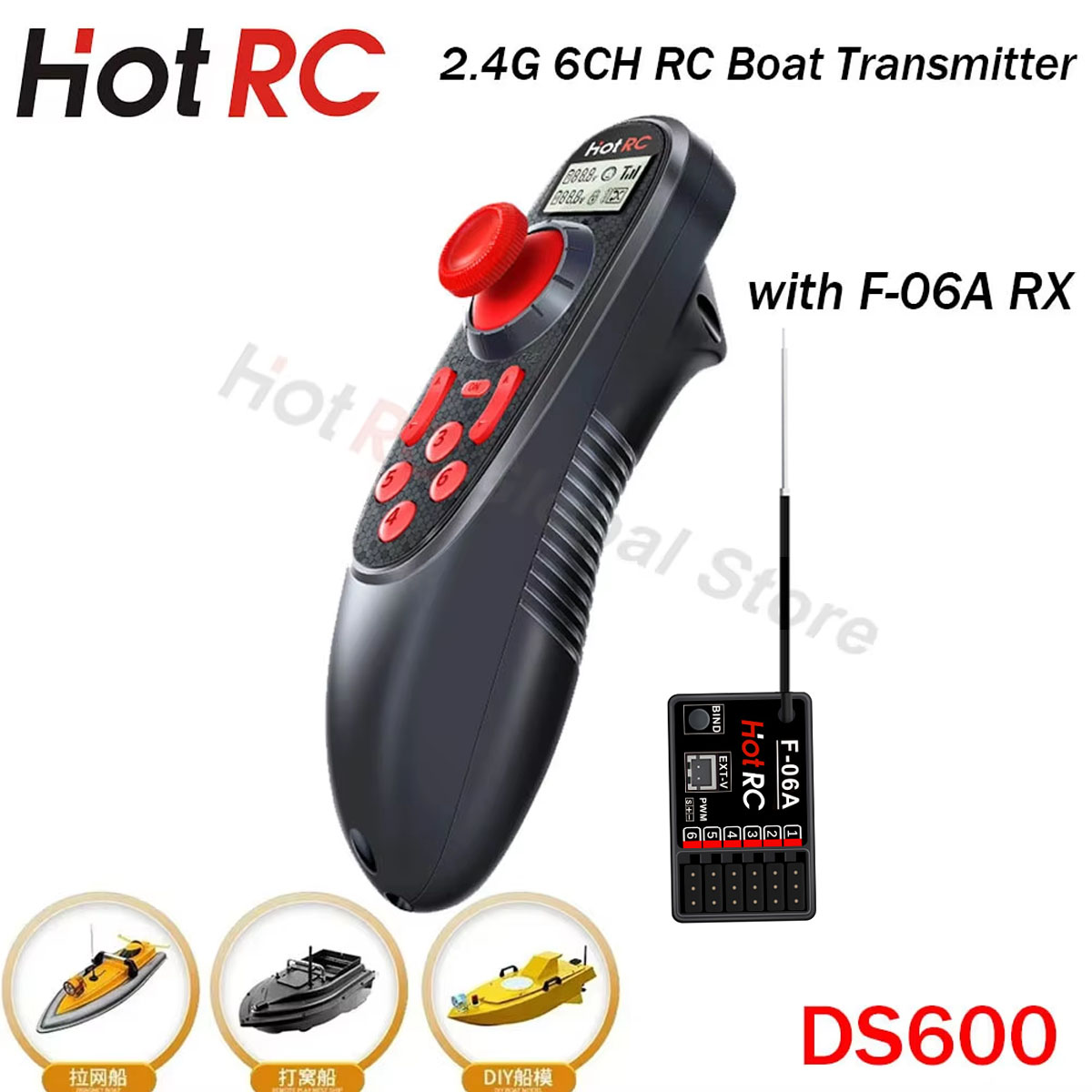 HOTRC DS600 6CH 6 Channel 2.4G - Fishing Boat Trailer recensie en prijs
