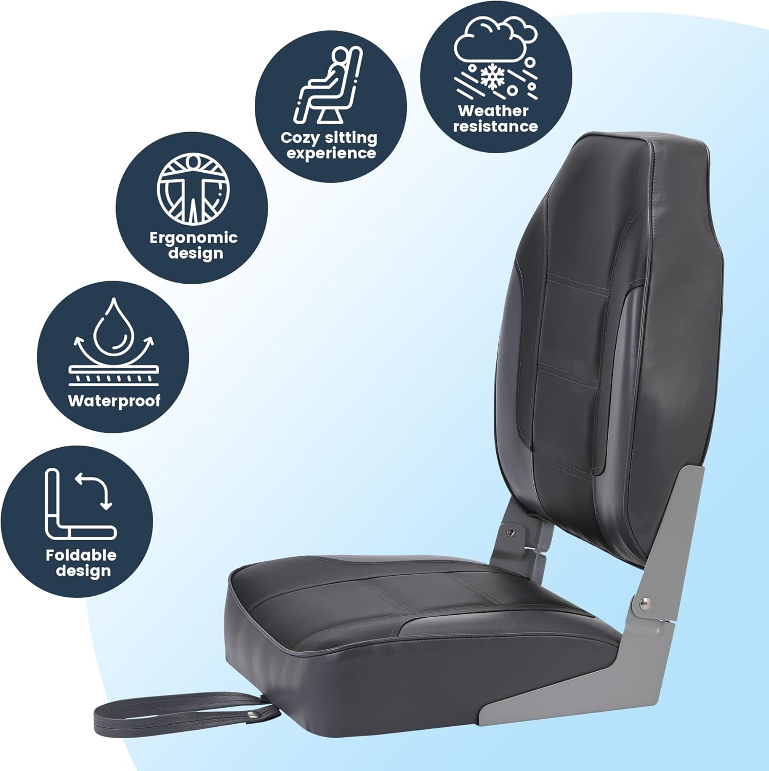 2 Pack Folding Boat Seats, Hig - Fishing Boat Seat recensie en prijs