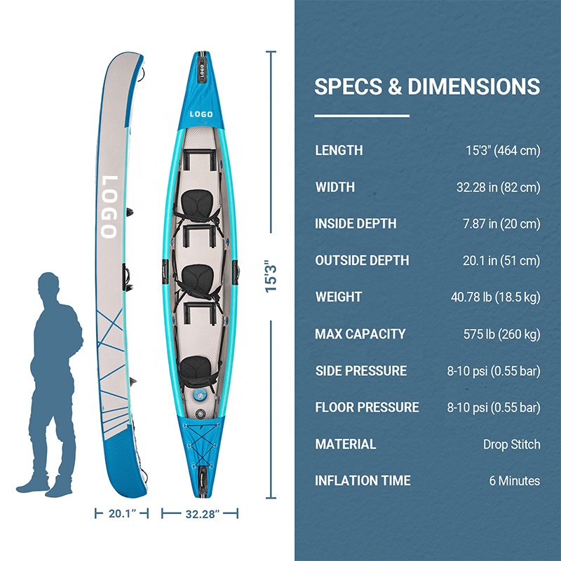Drop Stitch Kayak Inflatable C - Fishing Boat Fiberglass recensie en prijs