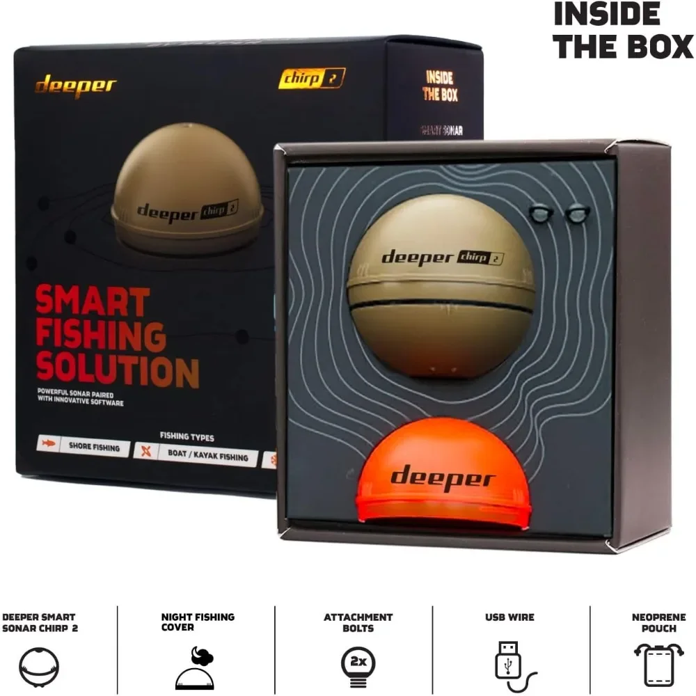 A  Chirp 2 Sonar Fish Finder - - Fishing Boat Depth Finder recensie en prijs