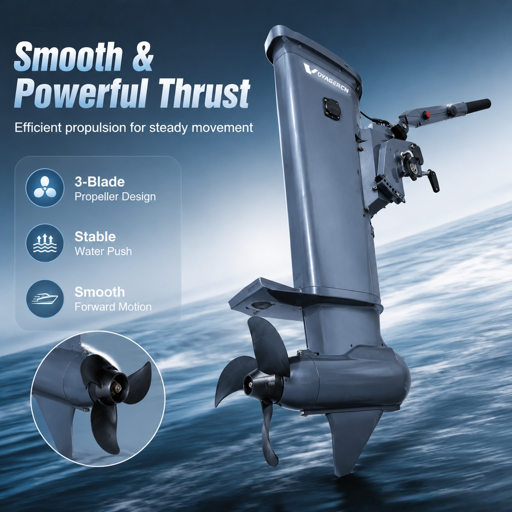 GPS Enabled 1500W 5HP 48V Elec - Fishing Boat Outboard Motor recensie en prijs