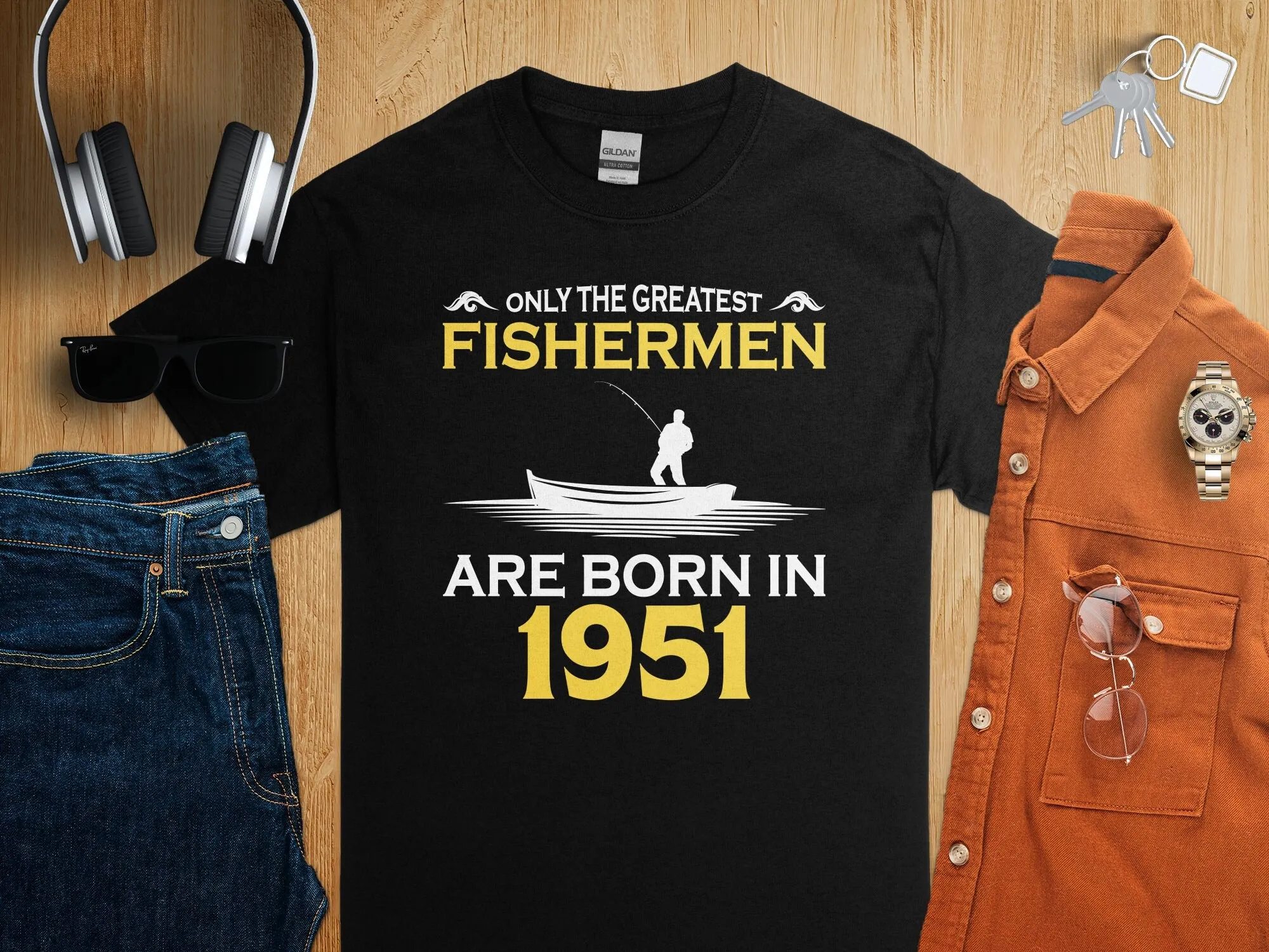 Vintage 1951 Birthday T Shirt  - Fishing Boat Trailer recensie en prijs