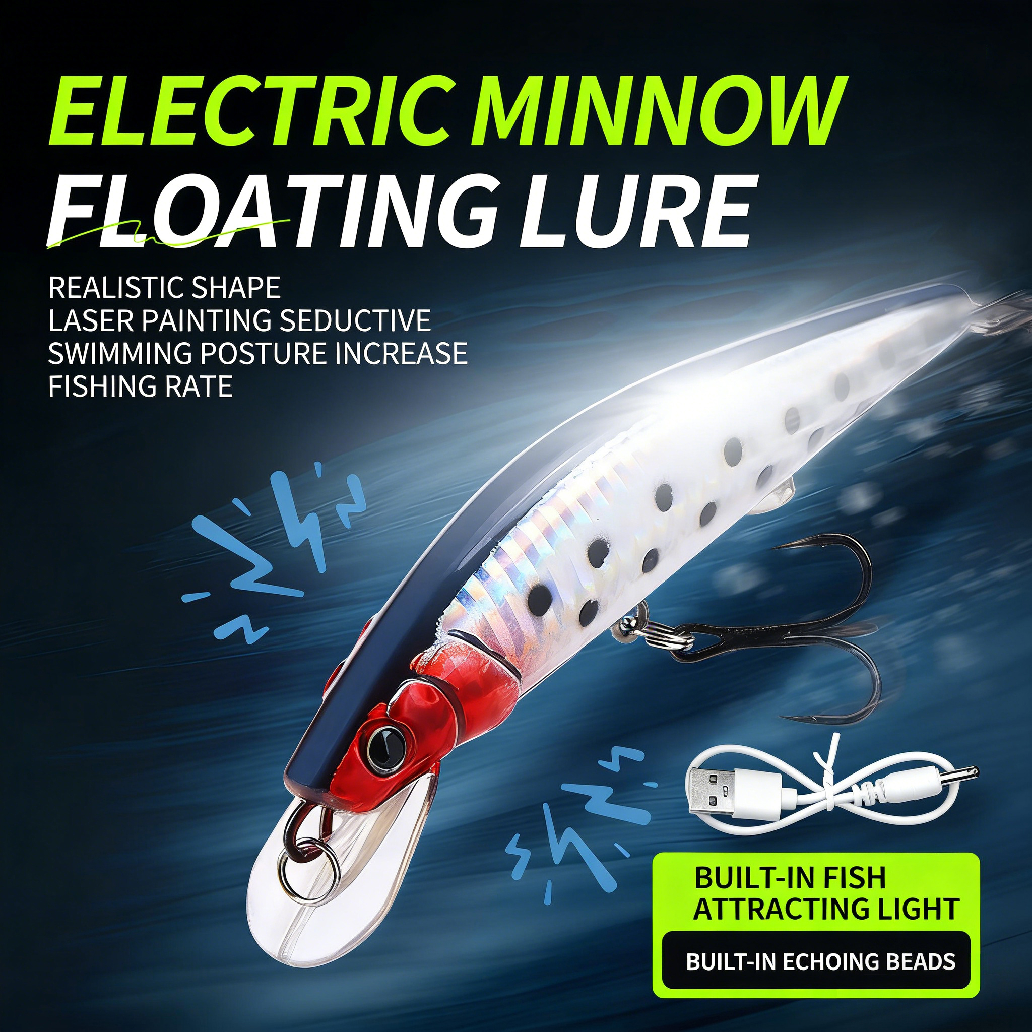 Simulated Fishing Lures Bait E - Fishing Boat Navigation Light recensie en prijs