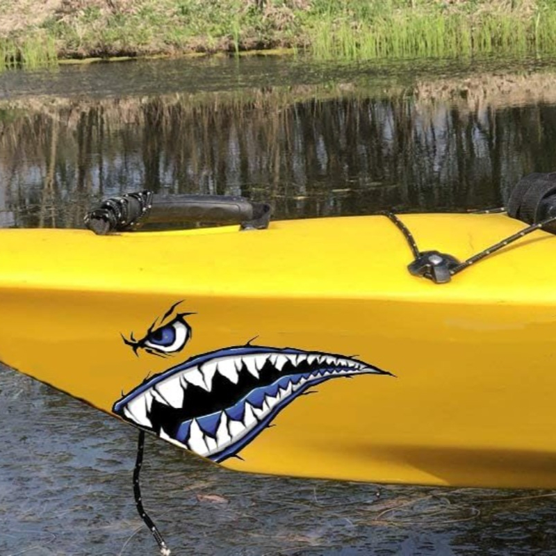 2PCS Shark Teeth Mouth Boat St - Fishing Boat Oar recensie en prijs