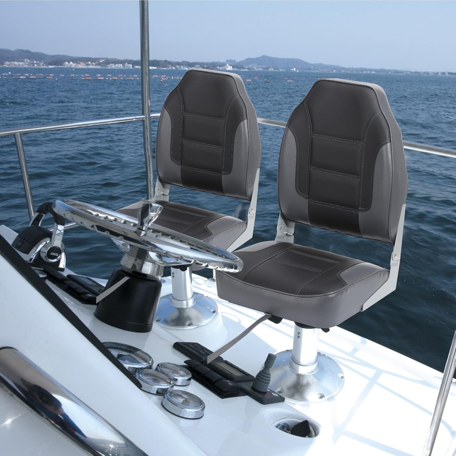 2 Pack Folding Boat Seats, Hig - Fishing Boat Seat recensie en prijs