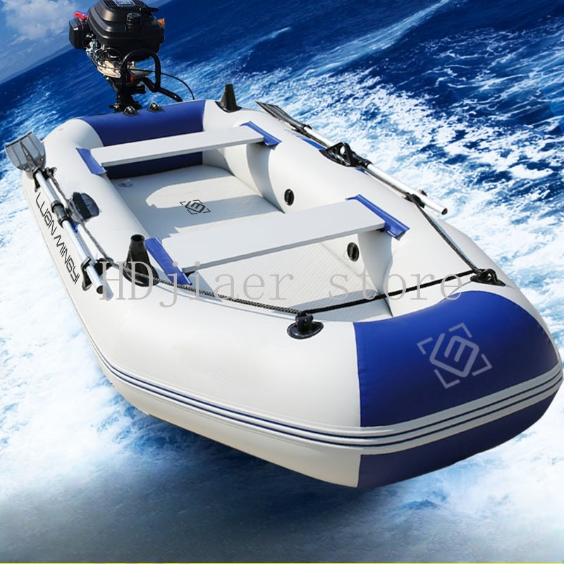 Inflatable Boat with Hard Bott - Fishing Boat Oar recensie en prijs