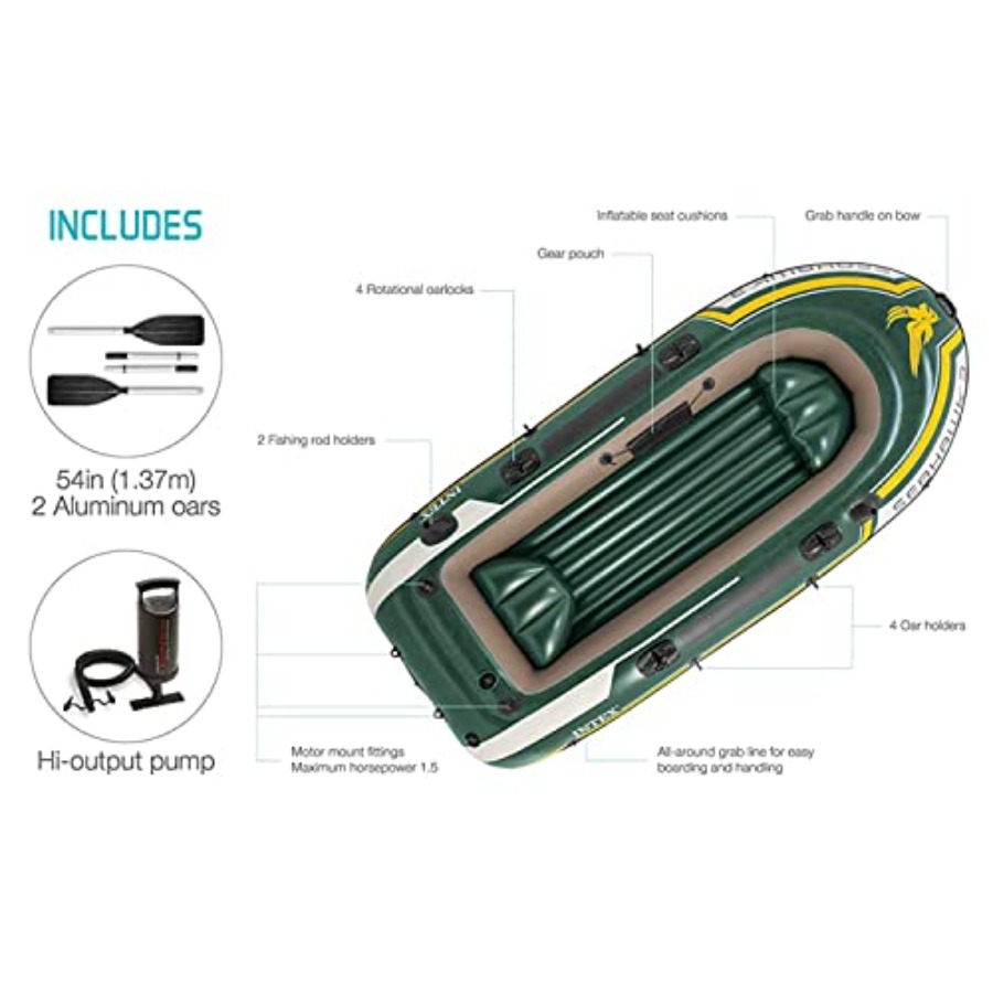 Inflatable Fishing Boat with O - Fishing Boat Oar recensie en prijs
