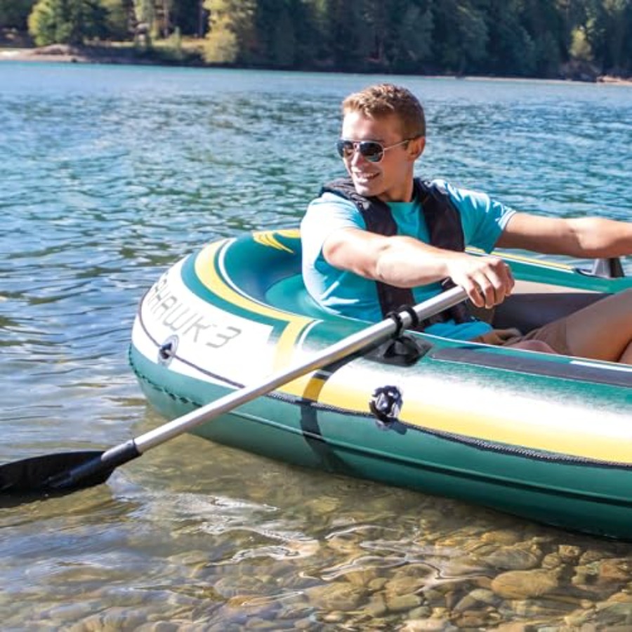 Inflatable Fishing Boat with O - Fishing Boat Oar recensie en prijs