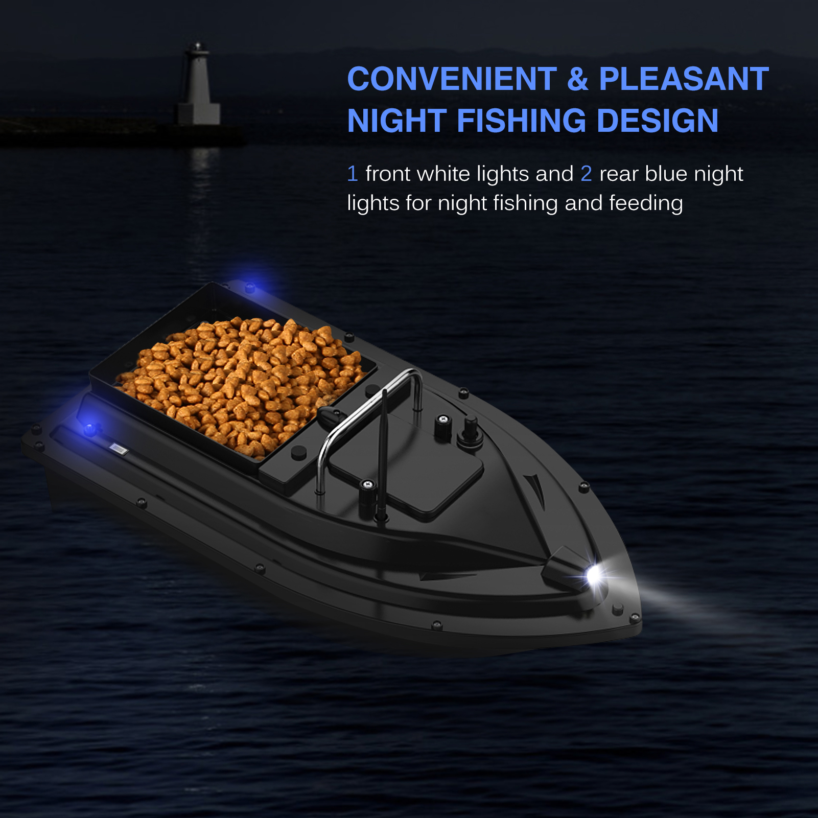 D16E GPS Fishing Bait Boat wit - Fishing Boat Gps recensie en prijs